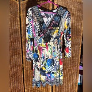 Multi colored mini dress